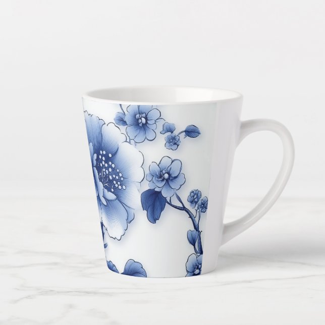 Blaue Blossom Tea Cup Milchtasse (Rechts)