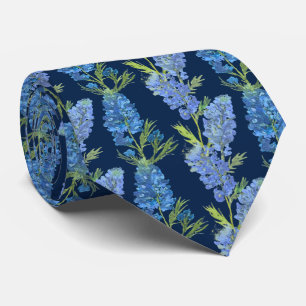 Blaue Bluebonnets-Blumen Texas Texanisch Floral Krawatte