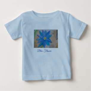 Blaue Blume Baby T-Shirt
