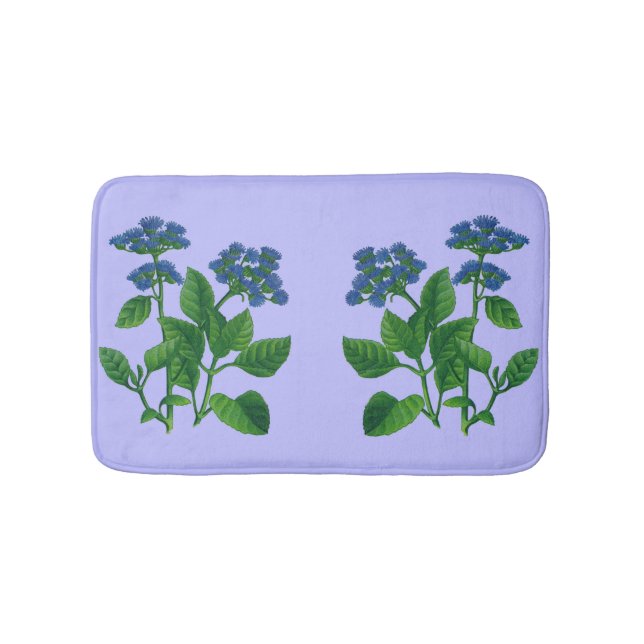 Blaue Blume Badematte (Vorderseite)