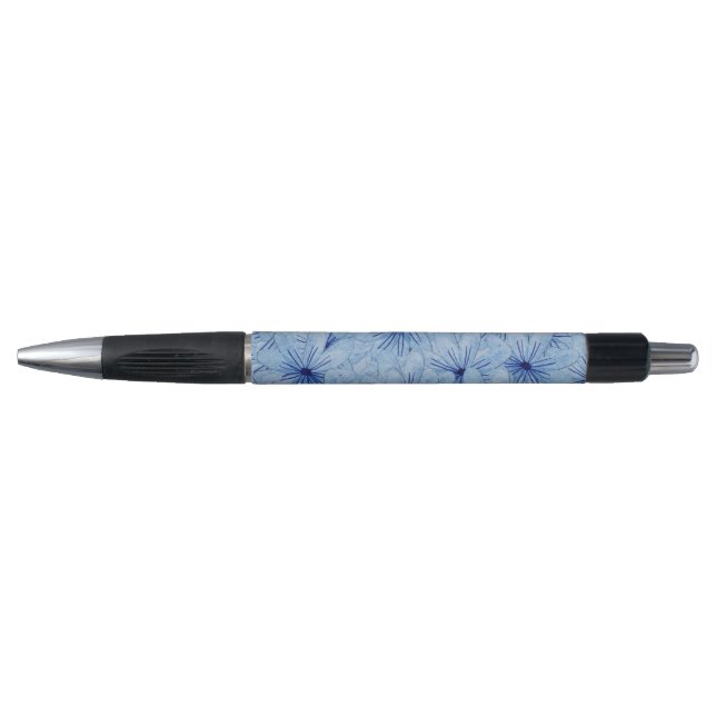 Blaue Blume Bouquet Kugelschreiber (Vorderseite)