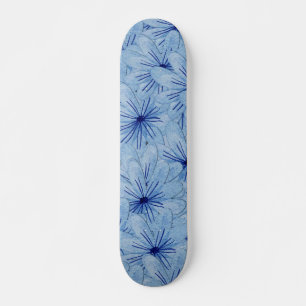 Blaue Blume Bouquet Skateboard