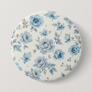 Blaue Blume Button