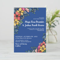 Blaue Blume Frühjahrssommer Hochzeit