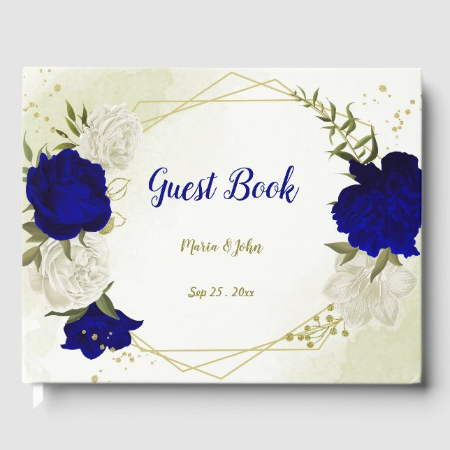 Blaue Blume Gästebuch (Vorderseite)