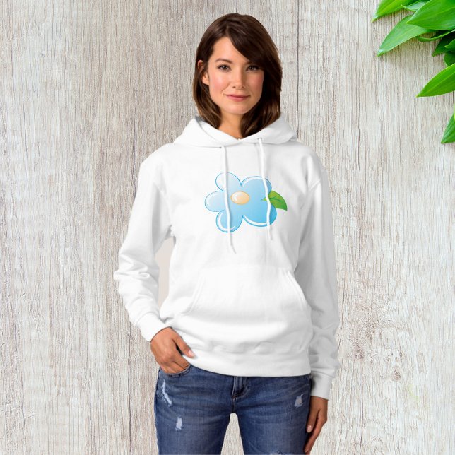 Blaue Blume Hoodie (Von Creator hochgeladen)
