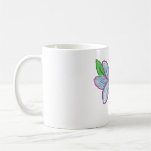 Blaue Blume Kaffeetasse