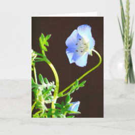 Blaue Blume-Karte Karte