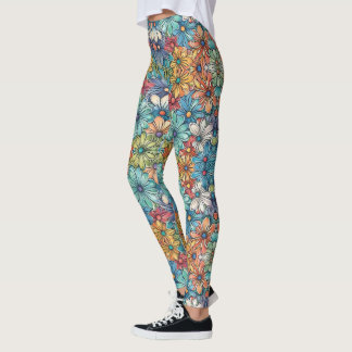 Blaue Blume Leggings