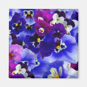Blaue Blume Magnet