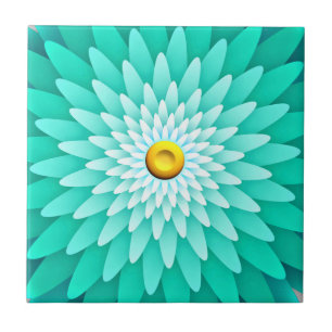 Blaue Blume Mandala-68566 Fliese