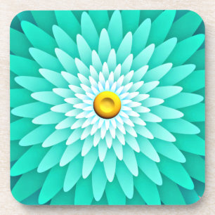 Blaue Blume Mandala-68566 Getränkeuntersetzer