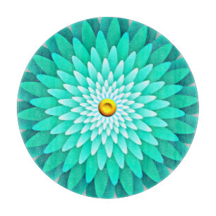 Blaue Blume Mandala-68566 Schneidebrett