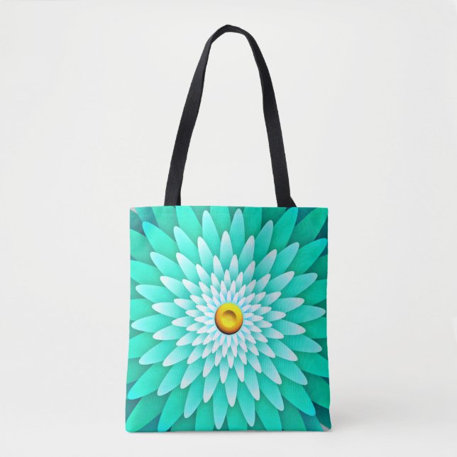 Blaue Blume Mandala-68566 Tasche (Vorderseite)
