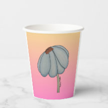 Blaue Blume mit rosa Hintergrund