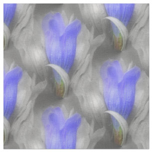 Blaue Blume Naturmuster Stoff