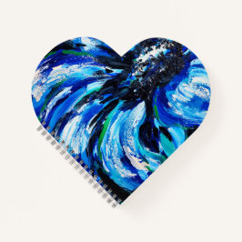 Blaue Blume Notizbuch