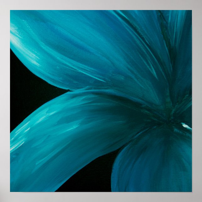 Blaue Blume Poster (Vorne)
