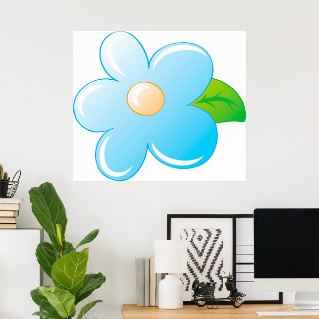 Blaue Blume Poster (Von Creator hochgeladen)