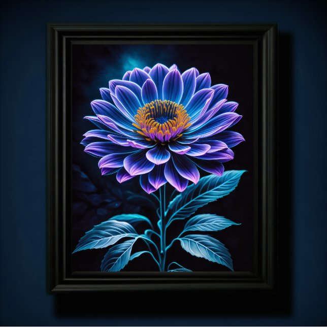 Blaue Blume Poster (Von Creator hochgeladen)