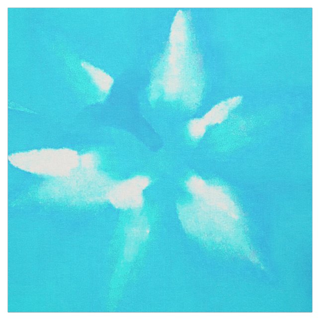 Blaue Blume Stoff (Muster)