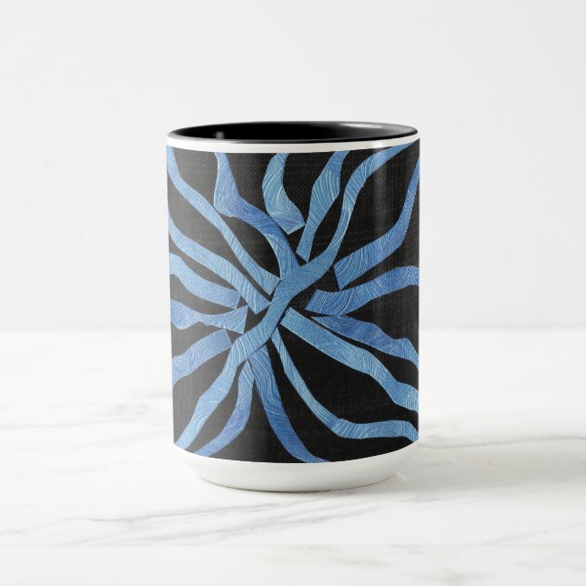 Blaue Blume Tasse (Zentrum)