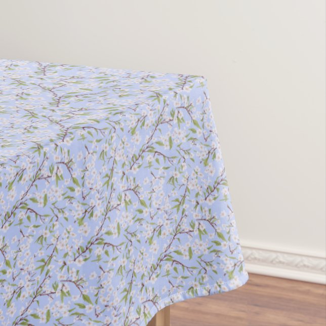 Blaue Blume Tischdecke (Beispiel)