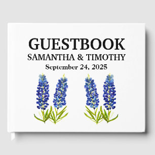 Blaue Blumen Blaue Blüten Texas Blumen Hochzeit Gästebuch