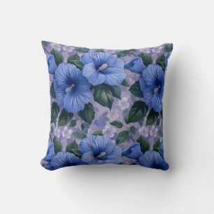 Blaue Blumen Blumen-Geschenk-Homedekor-Wurfkissen Kissen