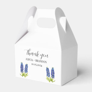 Blaue Blumen Elegante Moderne Hochzeit Geschenkschachtel