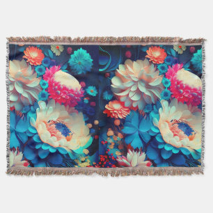 Blaue Blumen Hintergrund-1 Decke