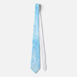 blaue Blumen Krawatte