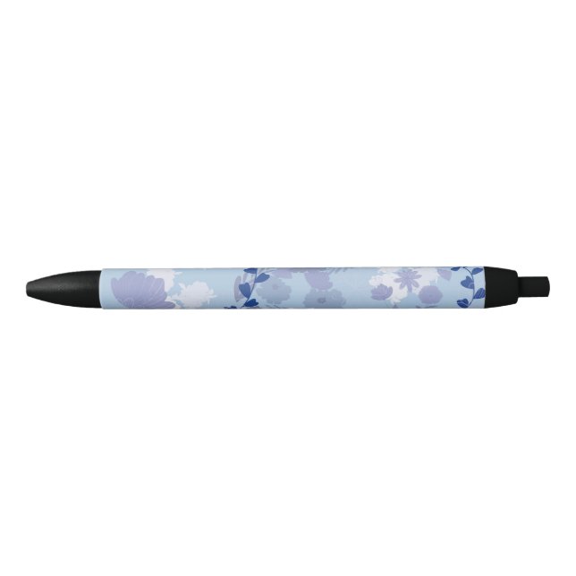 Blaue Blumen Kugelschreiber (Vorderseite)