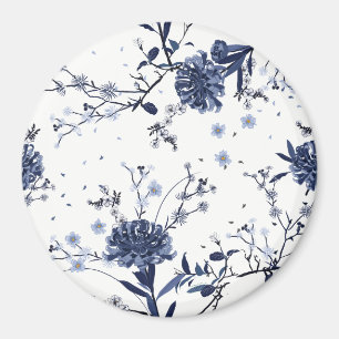Blaue Blumen Magnet