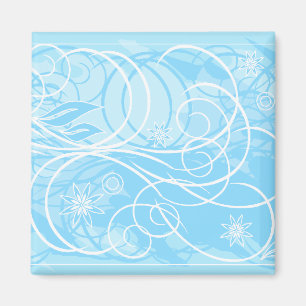 blaue Blumen Magnet