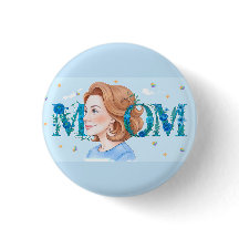 Blaue Blumen-Mama