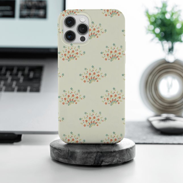 Blaue Blumen, rote Blume, Muster von Blume Case-Mate iPhone Hülle (Von Creator hochgeladen)