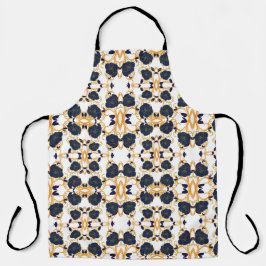 BLAUE BLUMEN SCHÜRZE