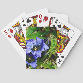 Blaue Blumen Spielkarten