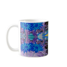 Blaue Blumen Tasse