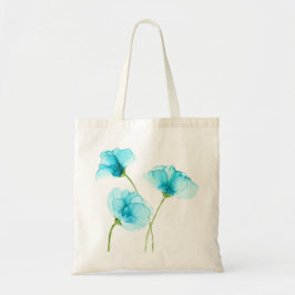 Blaue Blumen Tote Tasche