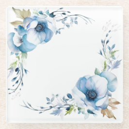 Blaue Blumen: Untersetzer "Meine Küche"
