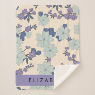 Blaue Blumen, violette Blumen, Blumen, Ihr Name Sherpadecke