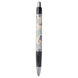 Blaue Blumen, violette Blumen, Blumenmuster Kugelschreiber