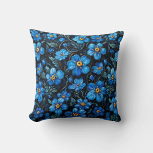 Blaue Blumenkissen-Geschenk für Mama Gemütliche He Kissen