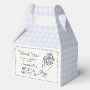Blaue Blumenmarkt Frische Blumen Brause Shower Geschenkschachtel