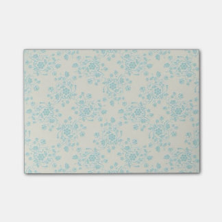 Blaue Blumenpost-itanmerkungen Post-it Klebezettel