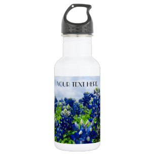 Blaue Blüten Bluebonnets Texas Texaner Floral Edelstahlflasche