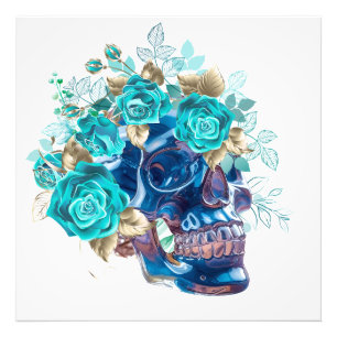 BLAUE BLÜTEN REQUIEM FOTODRUCK