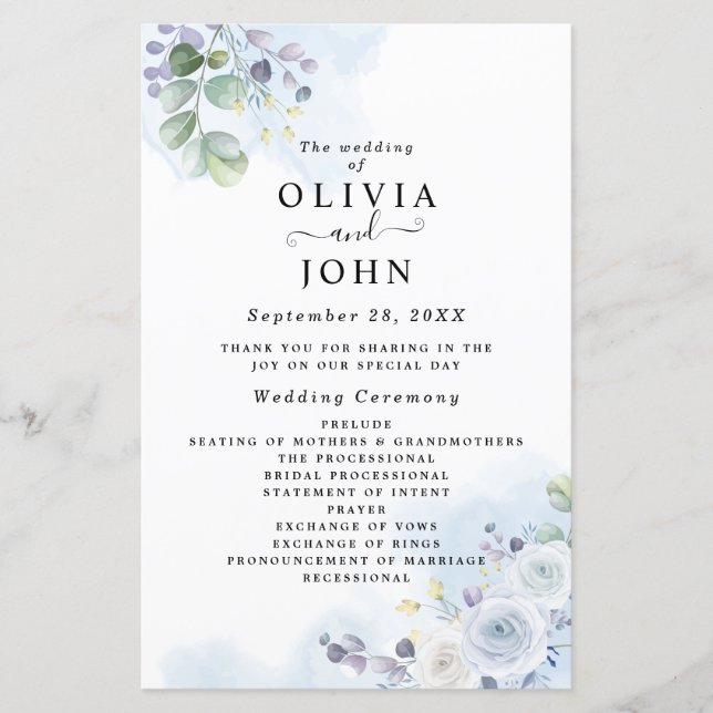 Blaue Blütenfarbe (Vorderseite)